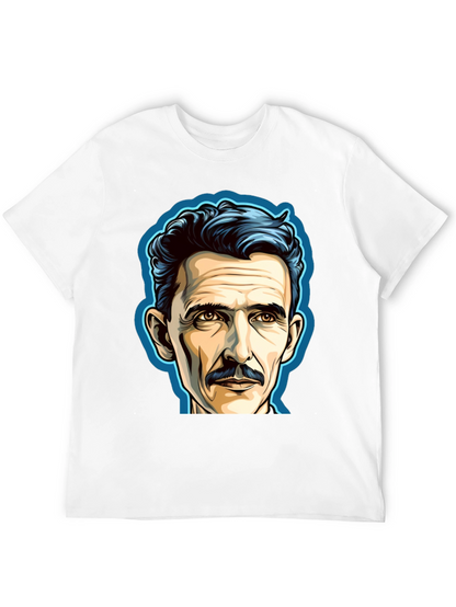 Nikola Tesla Portrait Graphic T-Shirt