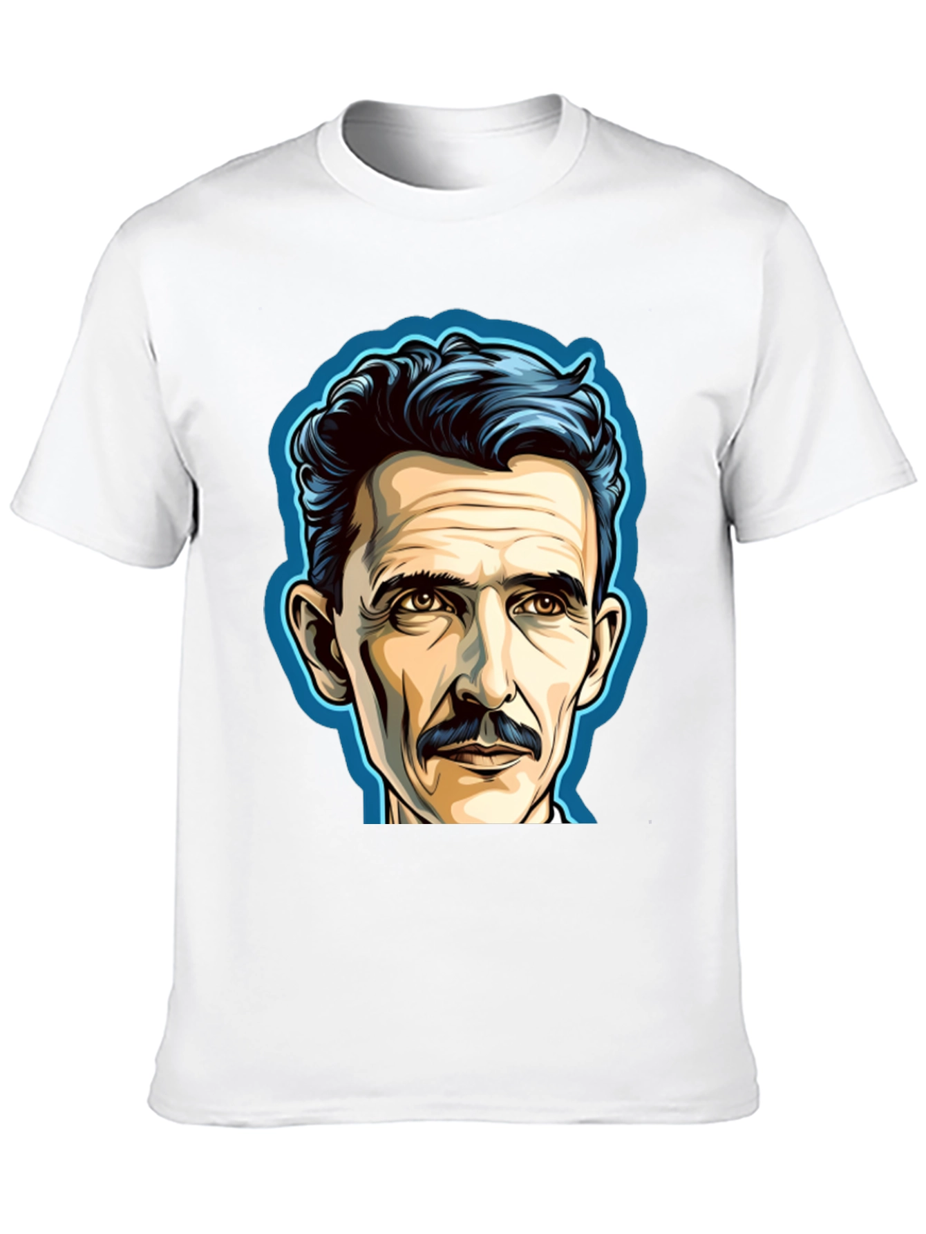 Nikola Tesla Portrait Graphic T-Shirt