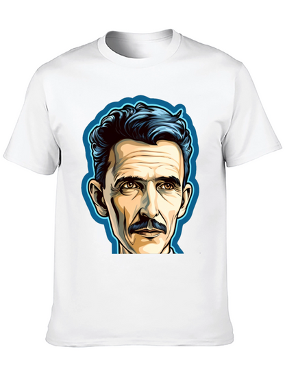 Nikola Tesla Portrait Graphic T-Shirt