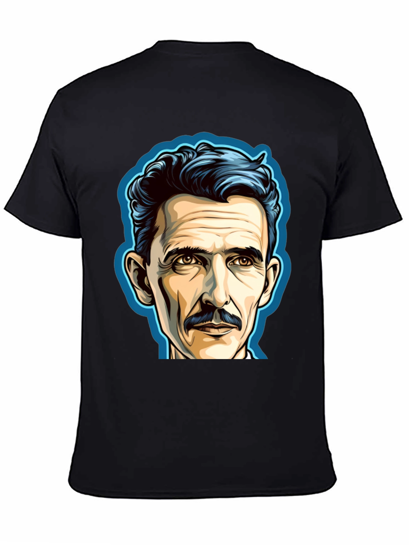Nikola Tesla Portrait Graphic T-Shirt