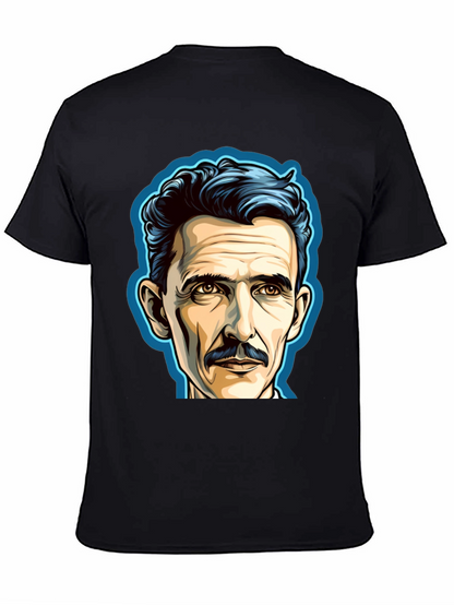Nikola Tesla Portrait Graphic T-Shirt