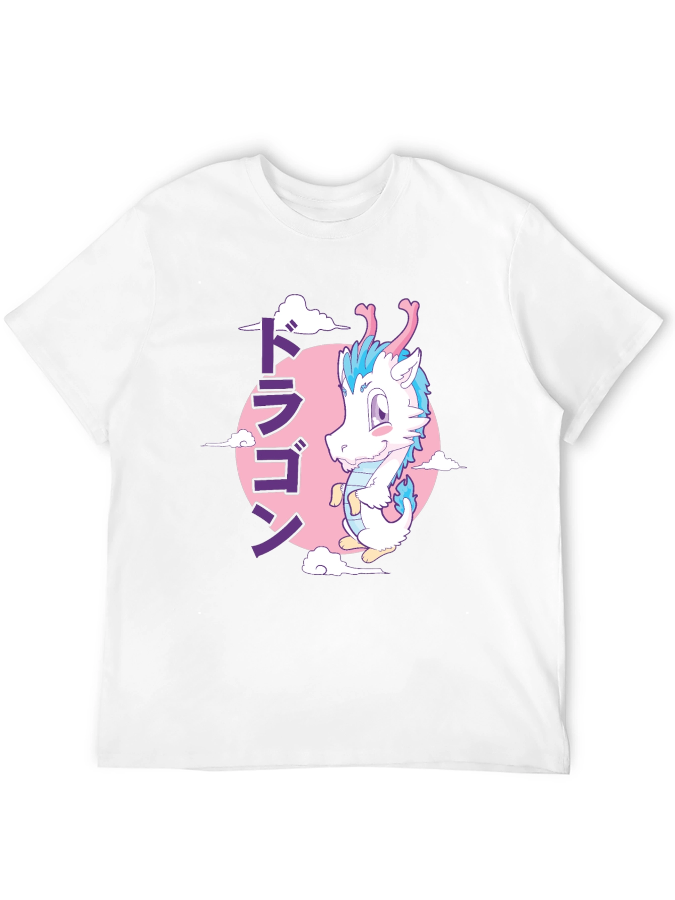 Anime Dragon Graphic T-Shirt - Black
