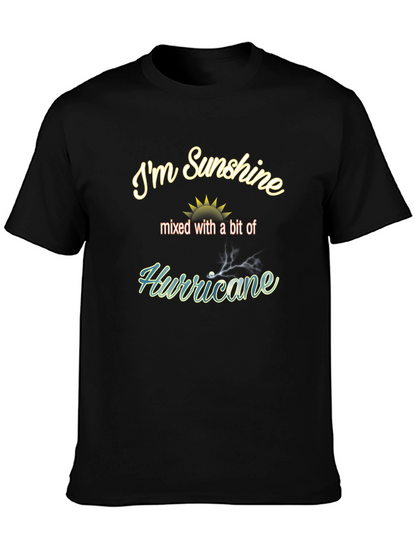 Sunshine Hurricane Mens Black Graphic Tee