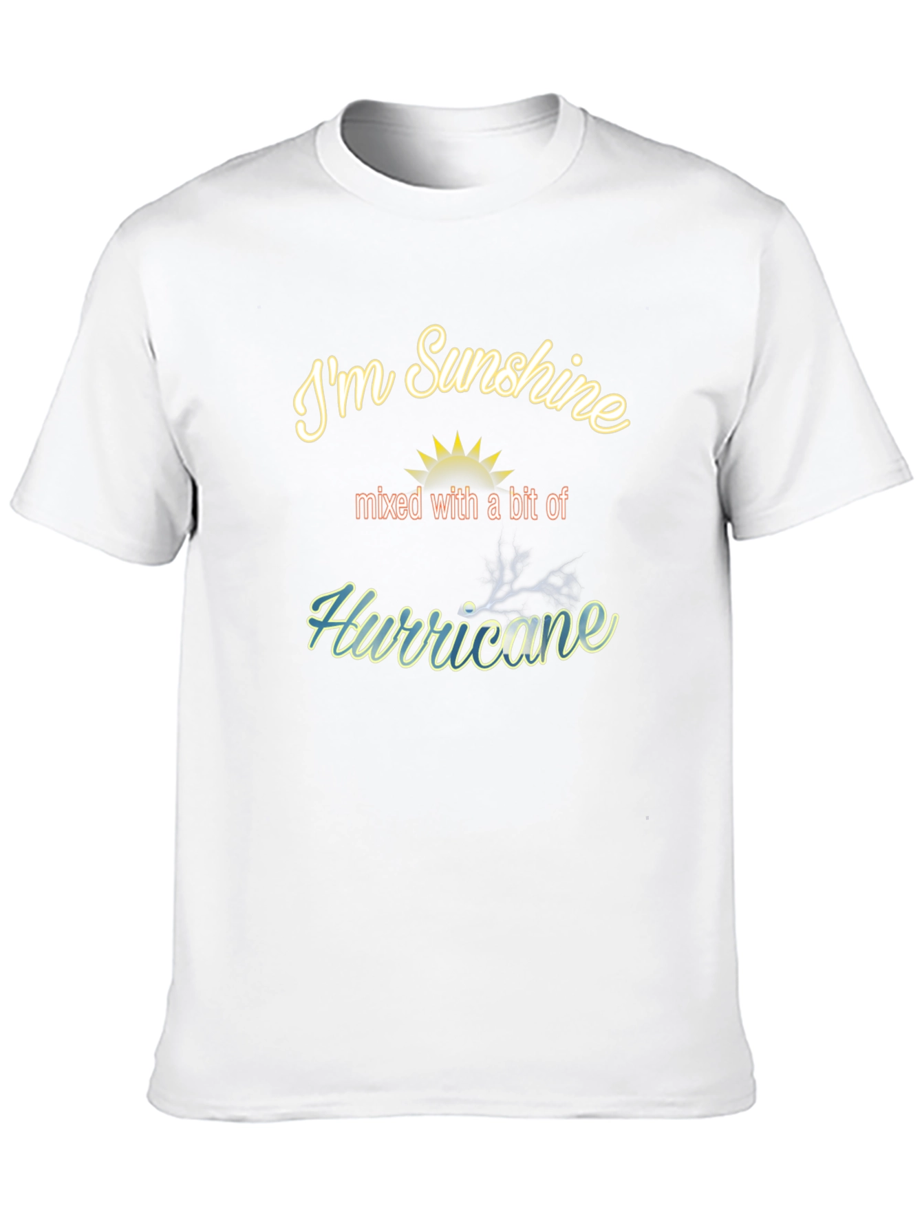 Sunshine Hurricane Mens Black Graphic Tee