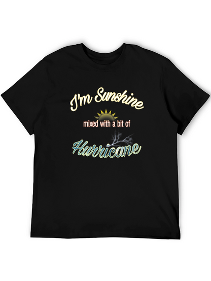 Sunshine Hurricane Mens Black Graphic Tee