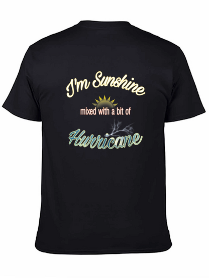 Sunshine Hurricane Mens Black Graphic Tee