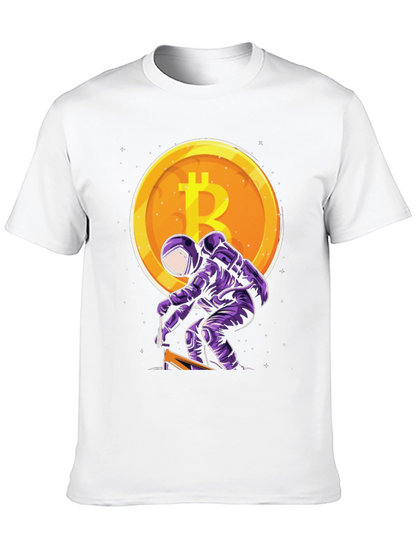 Bitcoin Astronaut T-Shirt - Crypto Moon Mission Tee