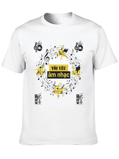 Music Lover Black Graphic Tee