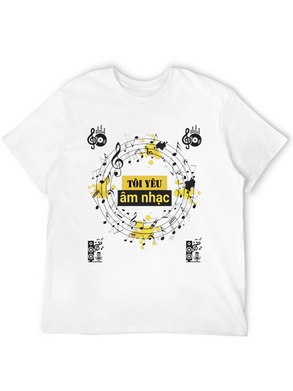 Music Lover Black Graphic Tee