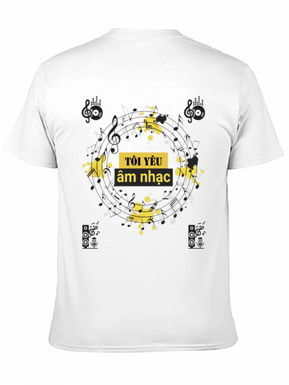 Music Lover Black Graphic Tee