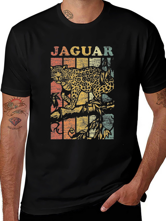 Vintage Jaguar Graphic T-Shirt - Retro Style Animal Tee