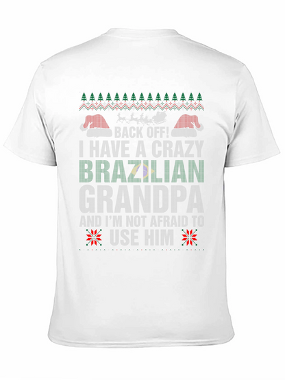 Crazy Brazilian Grandpa Christmas T-Shirt