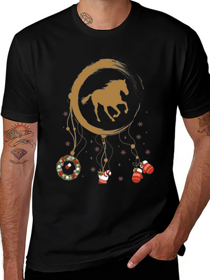 Horse Christmas Dreamcatcher Graphic Tee