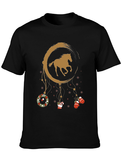 Horse Christmas Dreamcatcher Graphic Tee