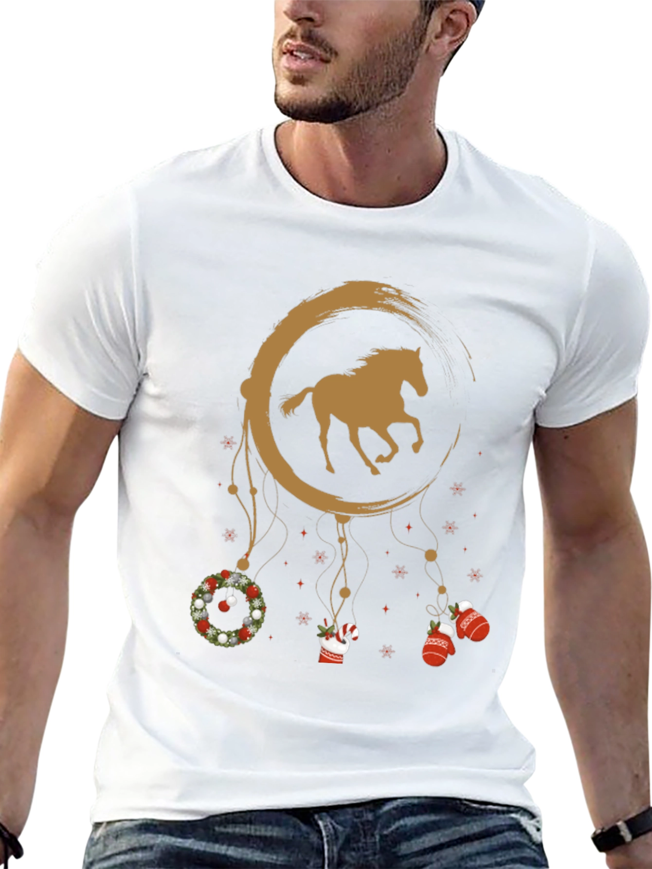 Horse Christmas Dreamcatcher Graphic Tee