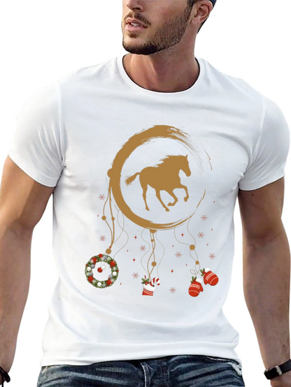Horse Christmas Dreamcatcher Graphic Tee