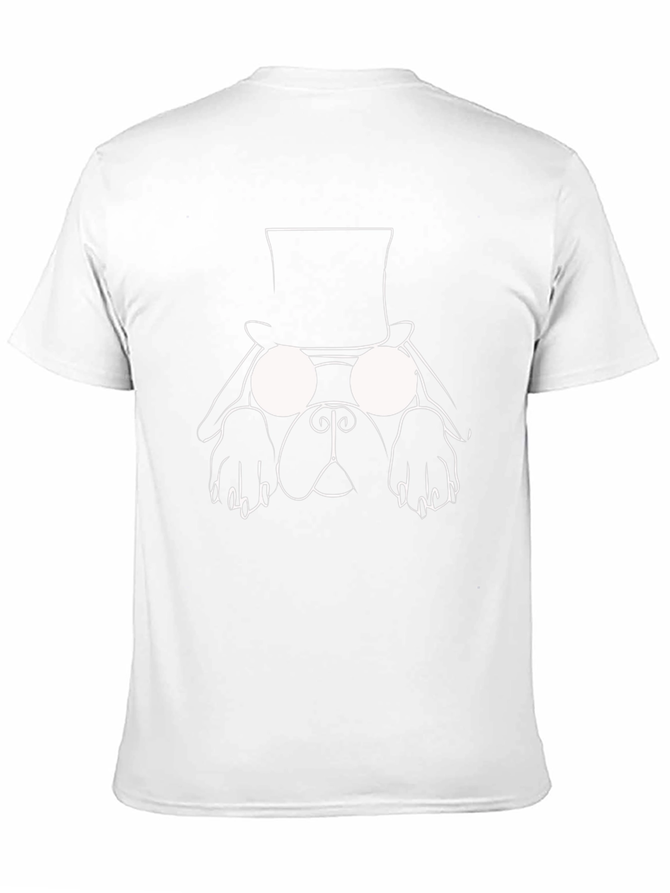 Dog with Hat Graphic Tee - Black T-Shirt