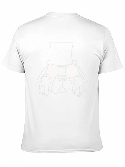 Dog with Hat Graphic Tee - Black T-Shirt