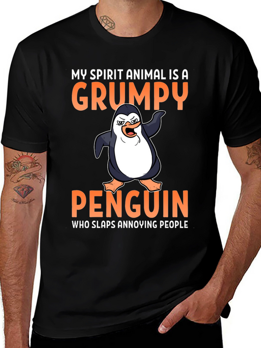 Grumpy Penguin T-Shirt - Spirit Animal Tee