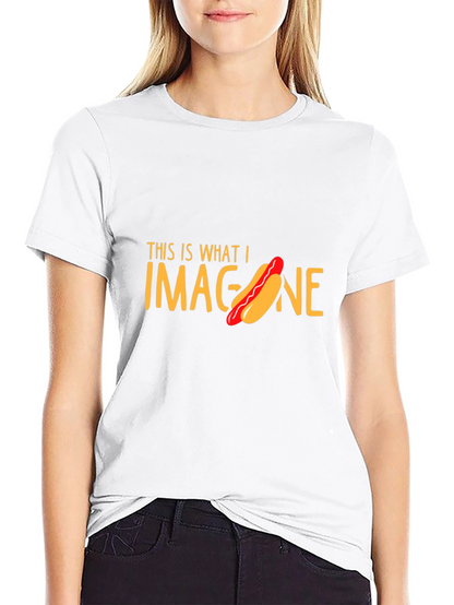 Hot Dog Imagination T-Shirt Funny Foodie Tee