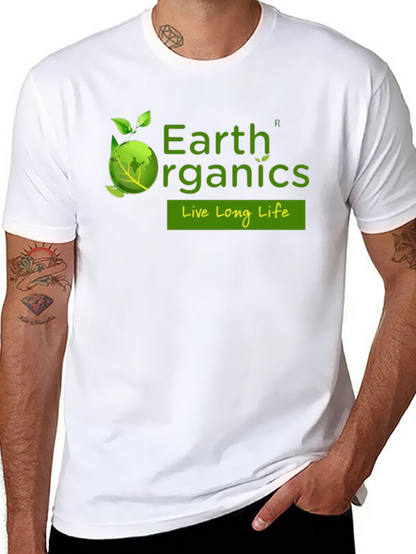 Earth Organics Black T-Shirt - Live Long Life
