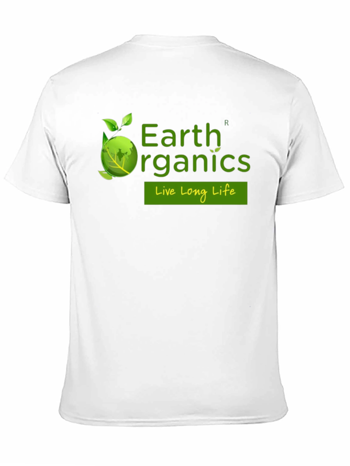 Earth Organics Black T-Shirt - Live Long Life