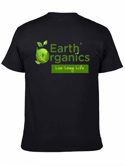 Earth Organics Black T-Shirt - Live Long Life