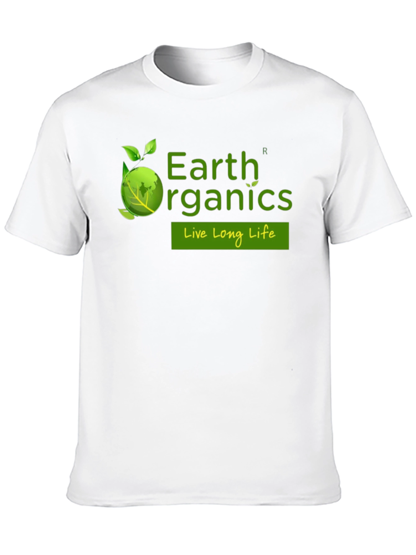 Earth Organics Black T-Shirt - Live Long Life
