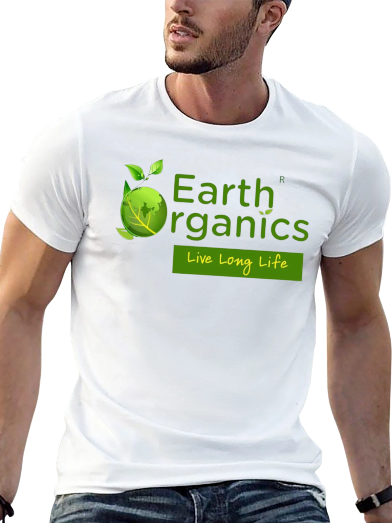 Earth Organics Black T-Shirt - Live Long Life