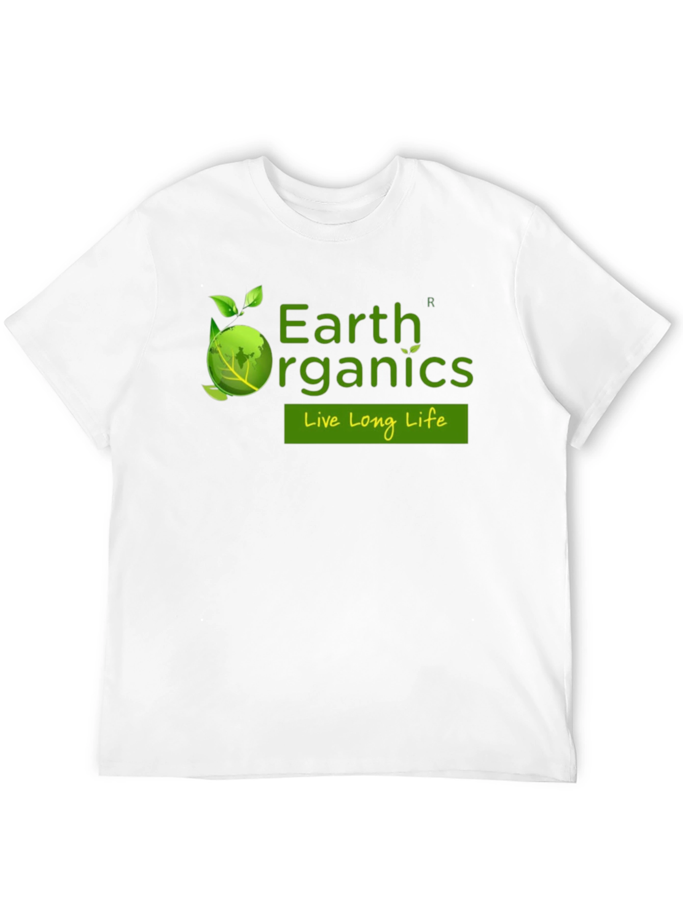 Earth Organics Black T-Shirt - Live Long Life
