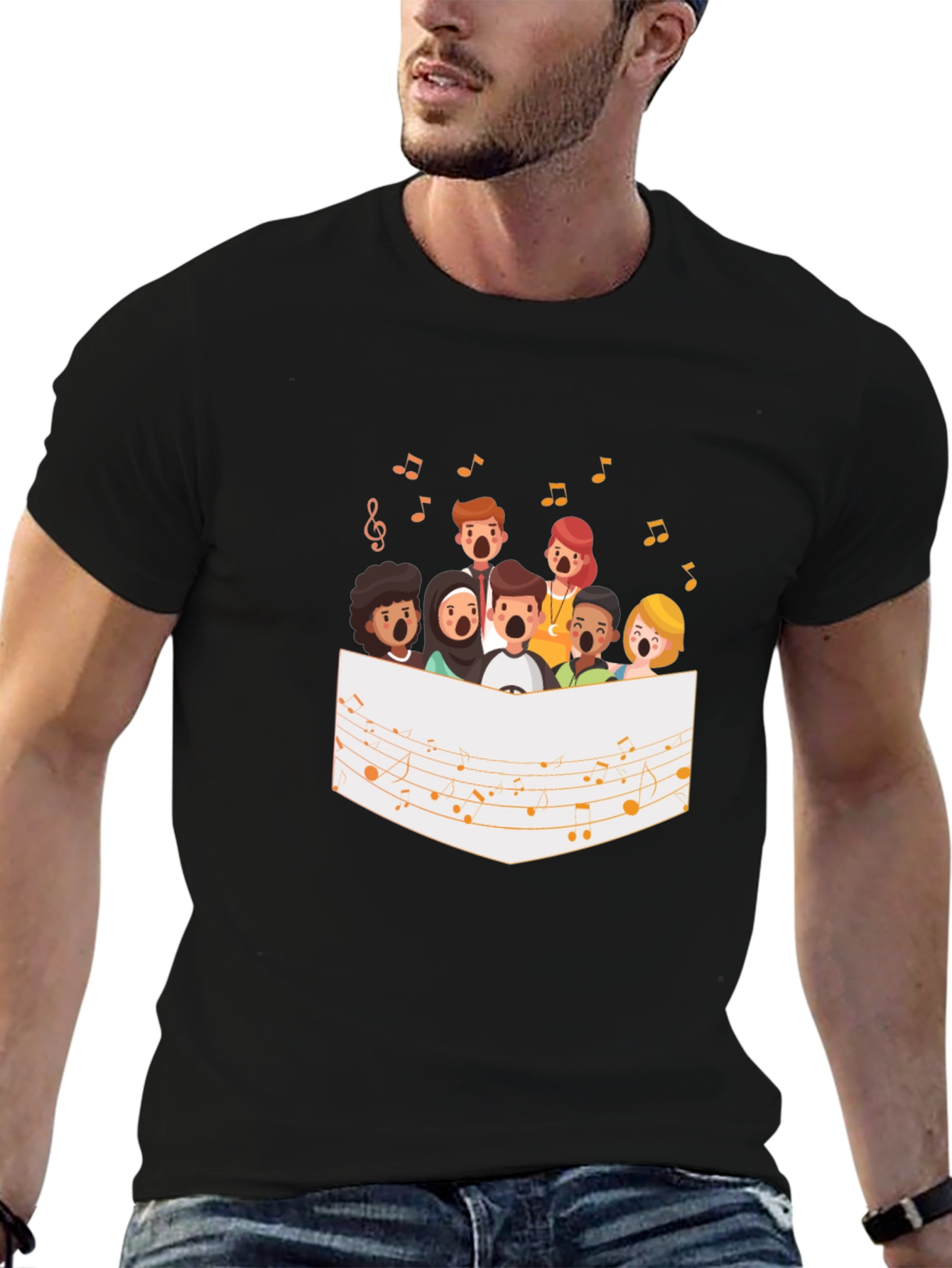 Choir Graphic Tee - Black