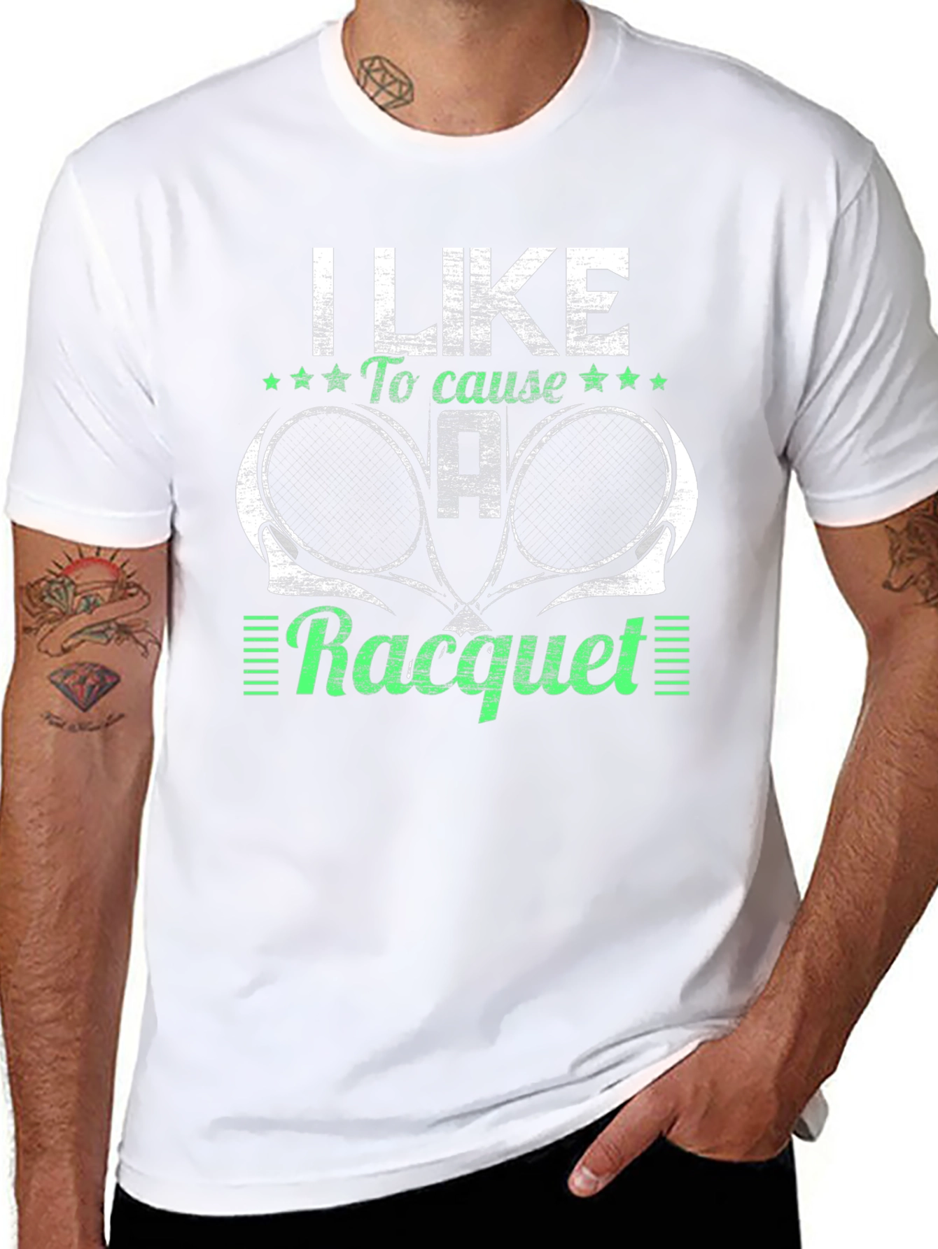 I Like to Cause a Racquet T-Shirt