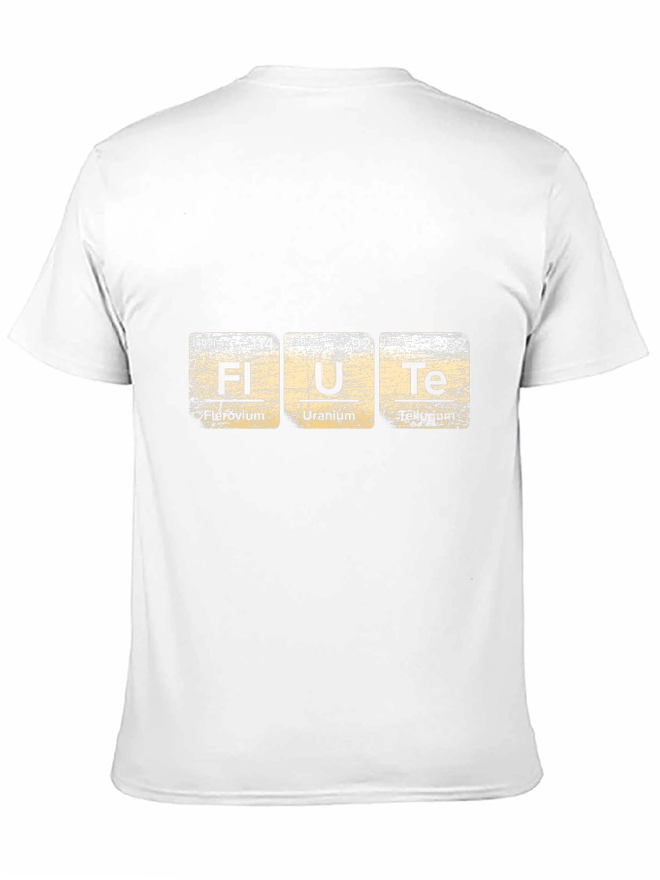 Flute Periodic Table Black T-Shirt