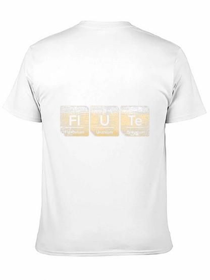 Flute Periodic Table Black T-Shirt