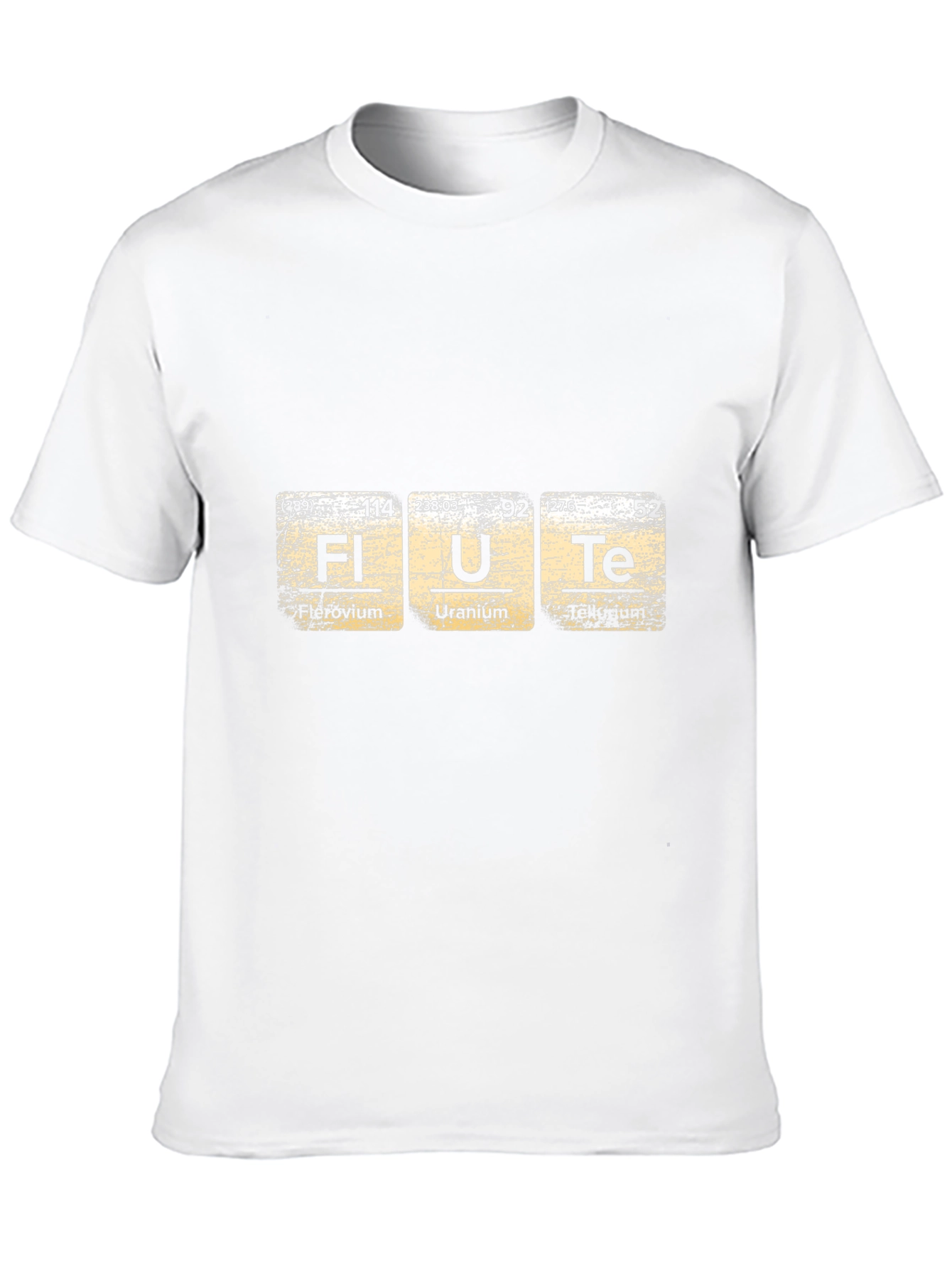 Flute Periodic Table Black T-Shirt
