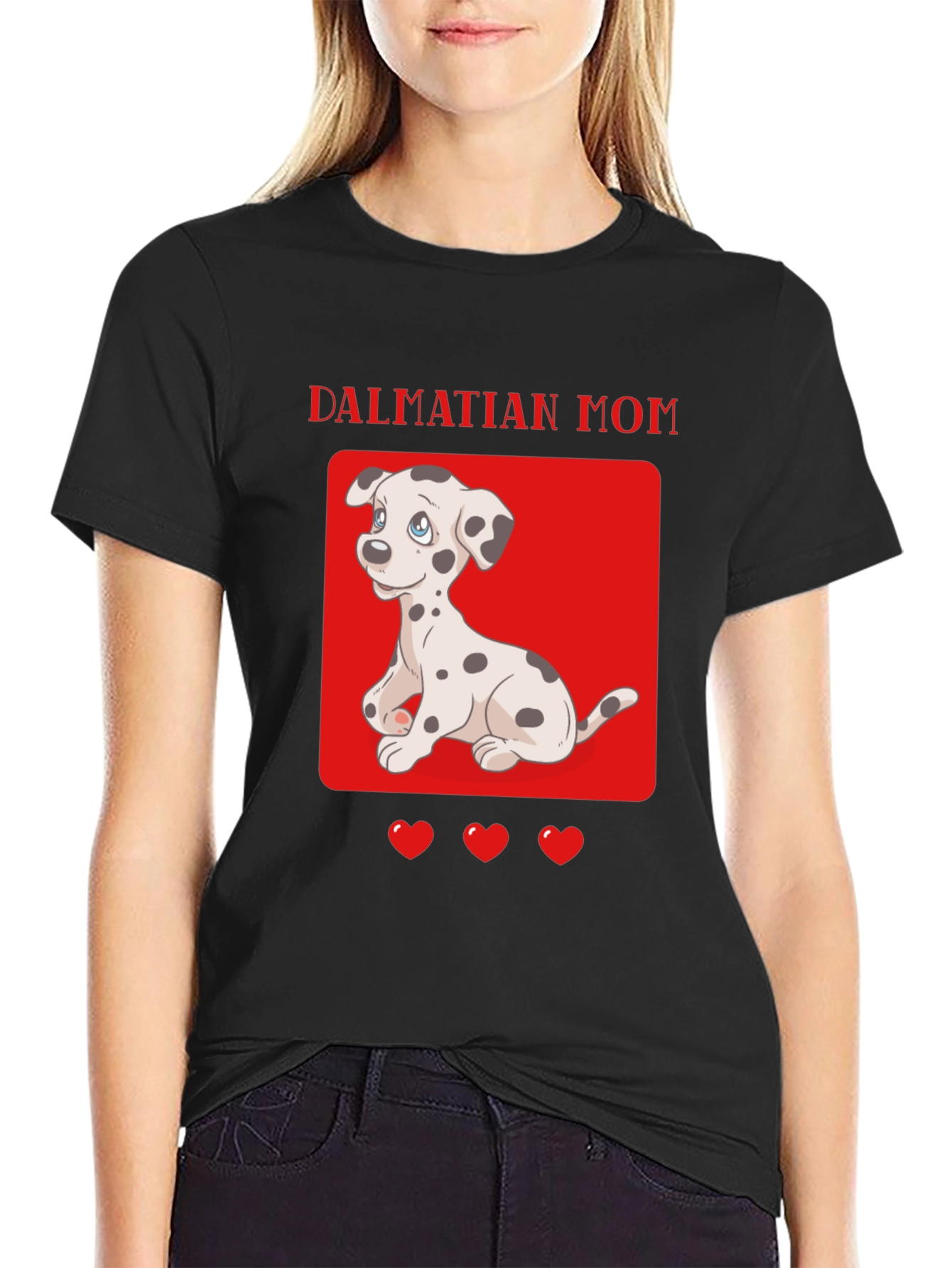 Dalmatian Mom Graphic T-Shirt