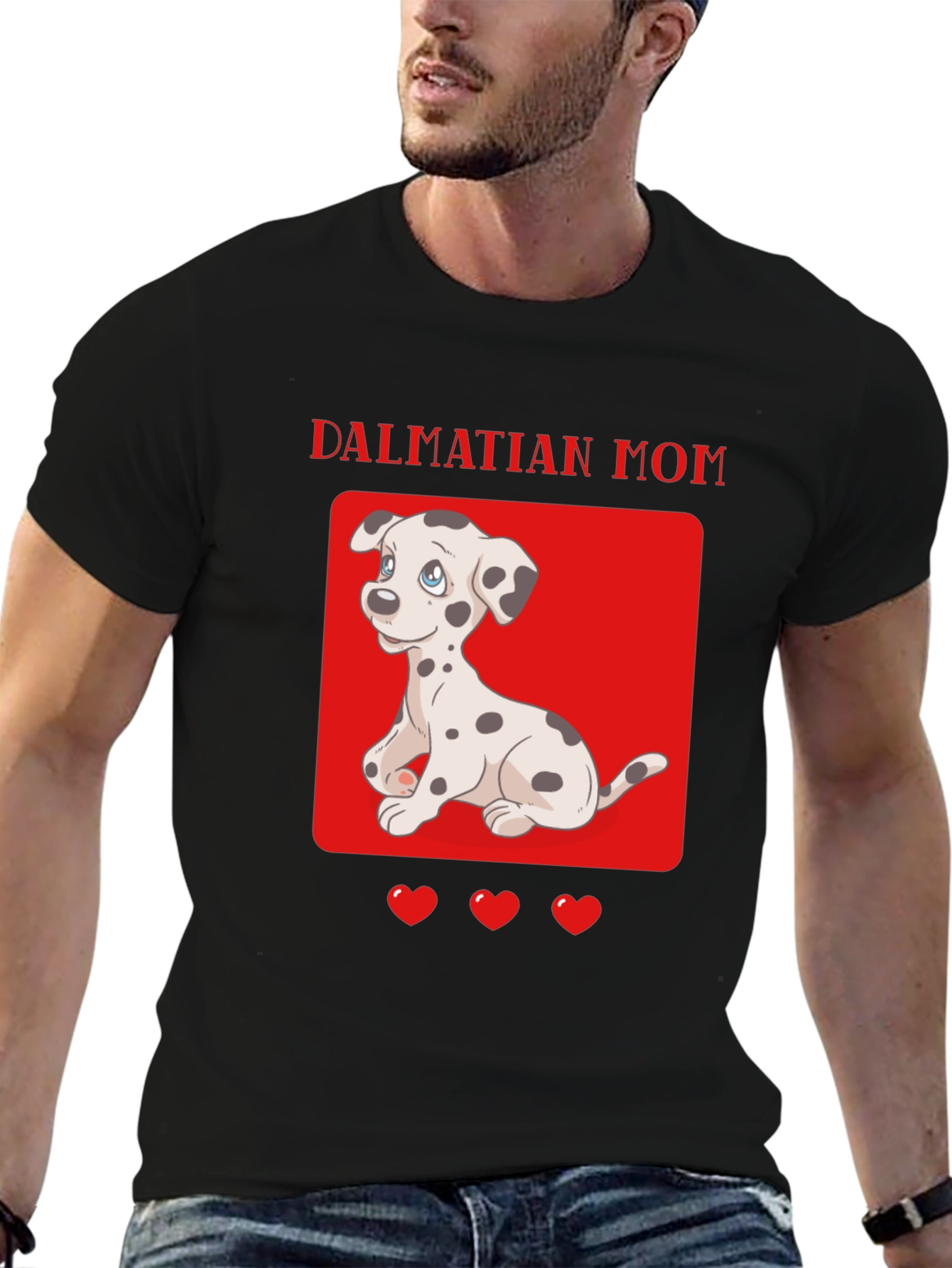 Dalmatian Mom Graphic T-Shirt