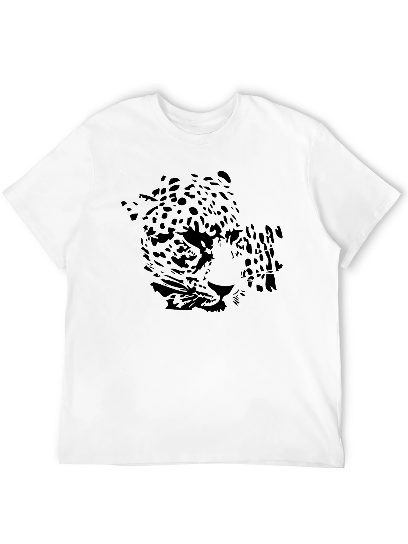 Black Jaguar Graphic Print Mens T-Shirt