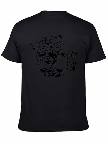 Black Jaguar Graphic Print Mens T-Shirt