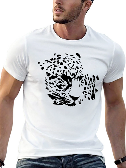 Black Jaguar Graphic Print Mens T-Shirt