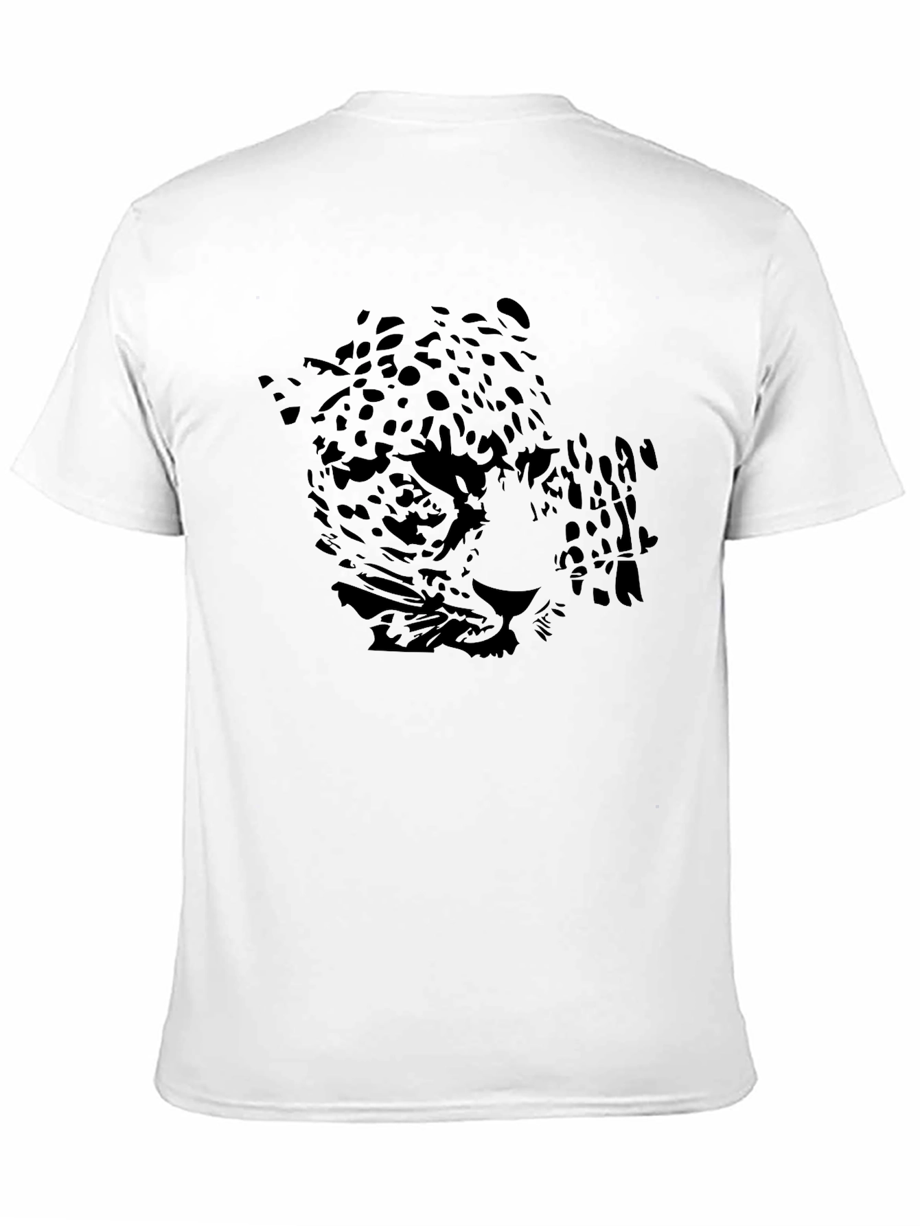 Black Jaguar Graphic Print Mens T-Shirt