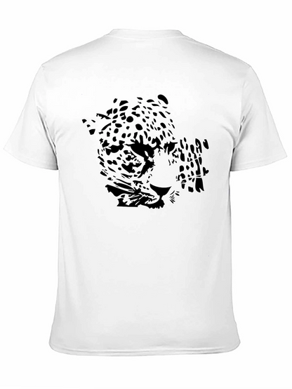 Black Jaguar Graphic Print Mens T-Shirt
