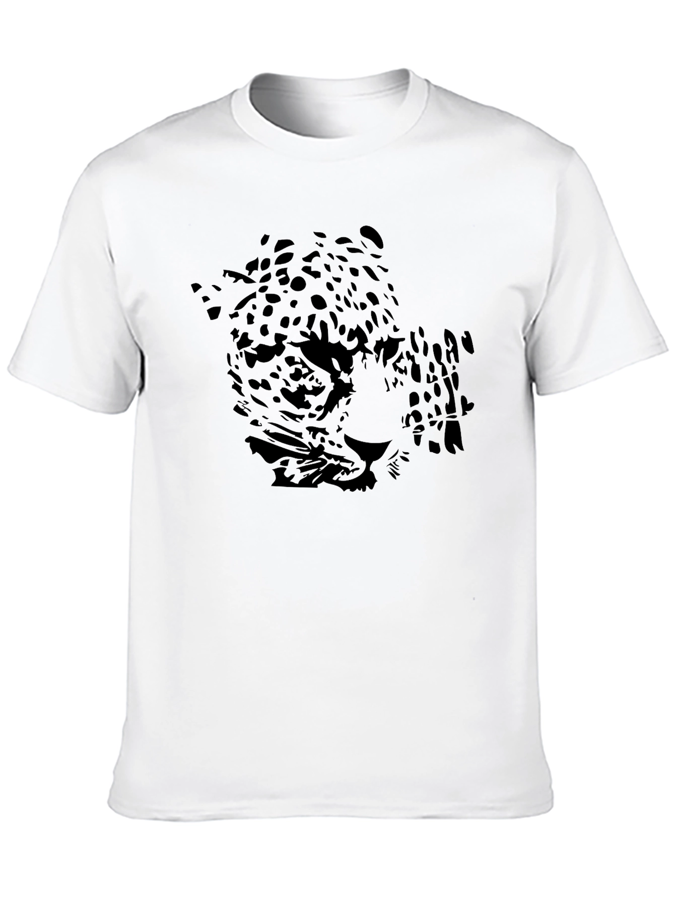 Black Jaguar Graphic Print Mens T-Shirt