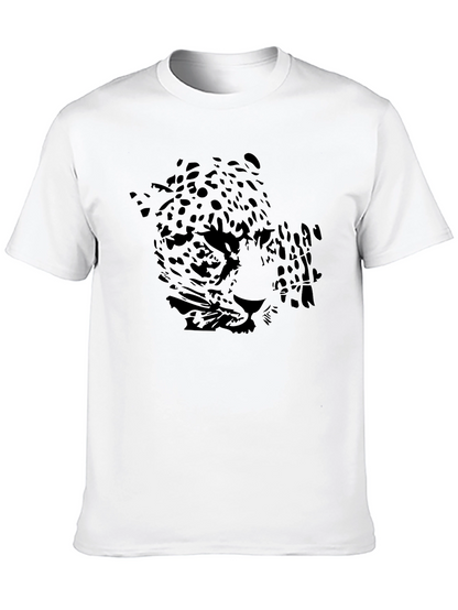 Black Jaguar Graphic Print Mens T-Shirt