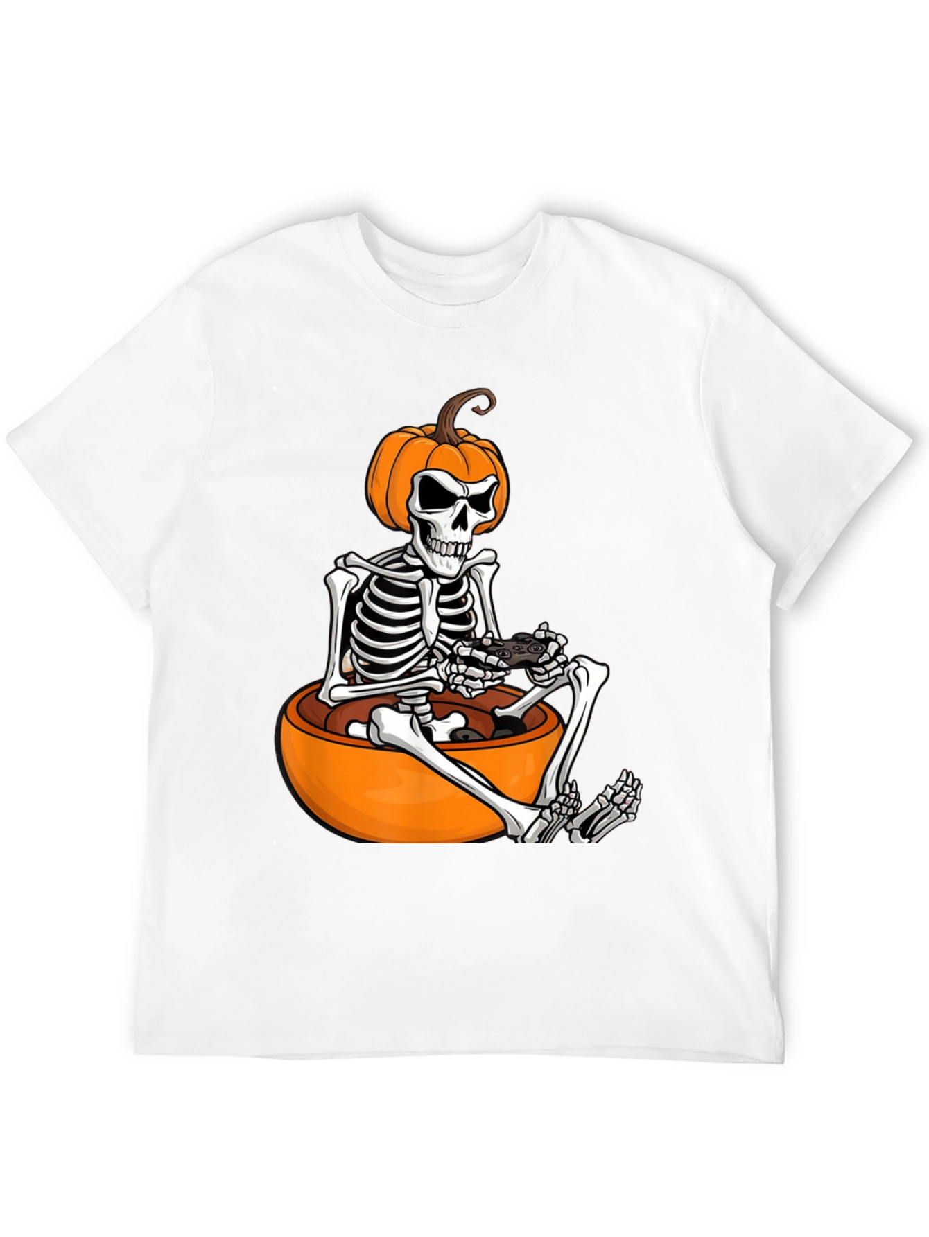 Halloween Gamer Skeleton T-Shirt