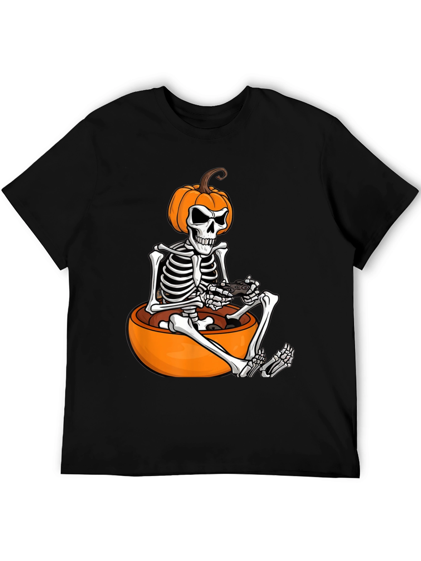 Halloween Gamer Skeleton T-Shirt