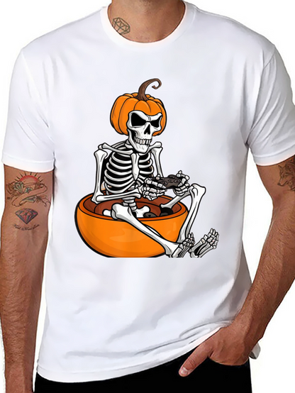 Halloween Gamer Skeleton T-Shirt
