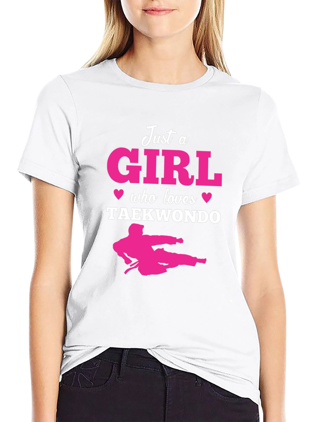 Just a Girl Who Loves Taekwondo T-Shirt