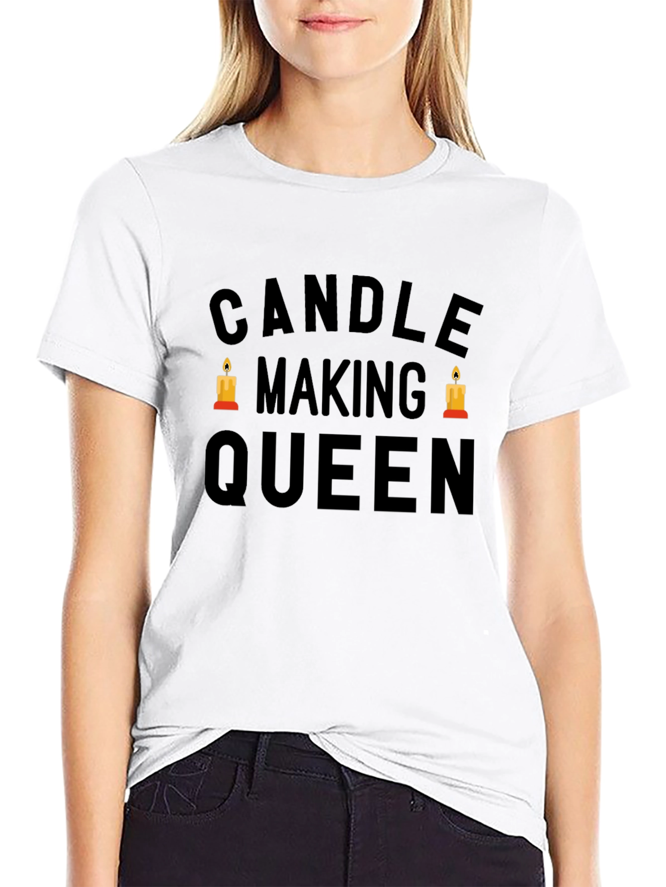 Candle Making Queen Black Graphic Tee