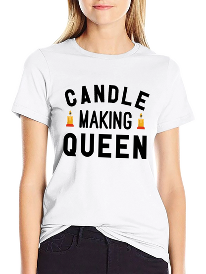 Candle Making Queen Black Graphic Tee